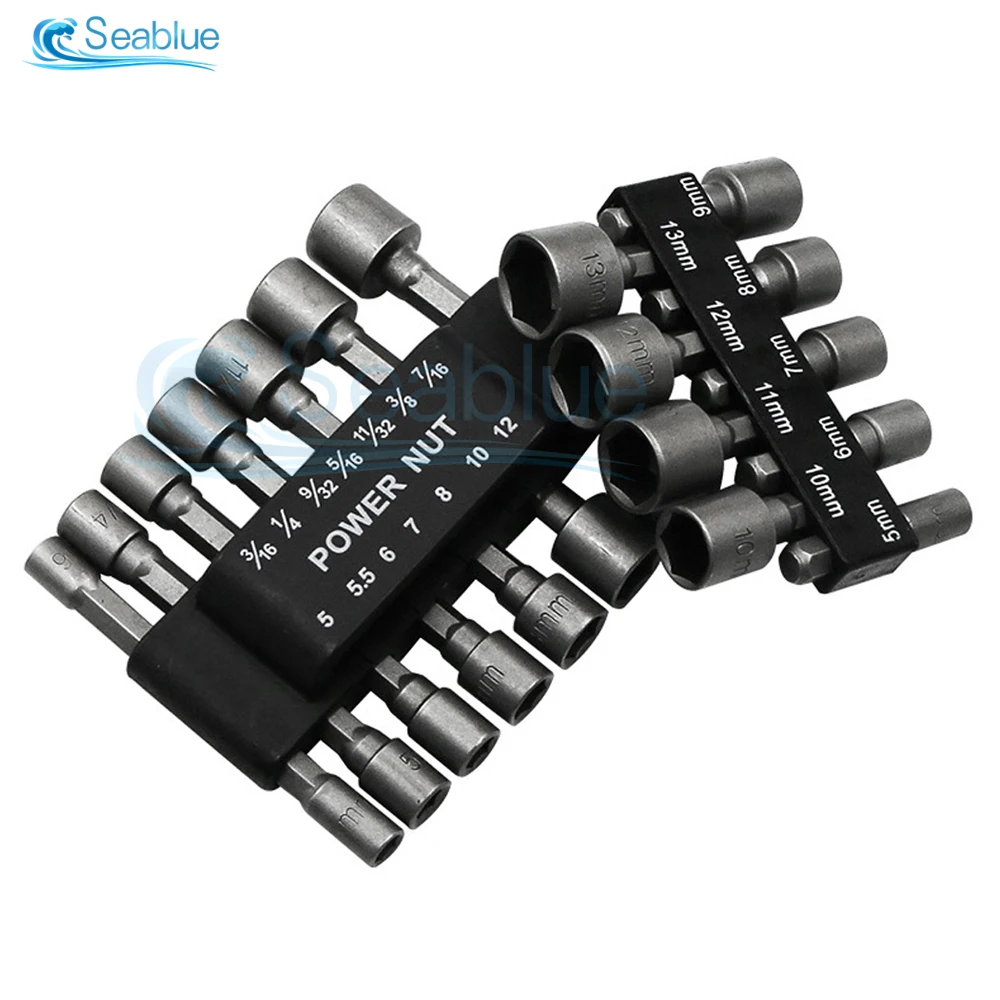 Powerful Socket Inner Hexagonal Wrench Hexagonal Handle Screwdriver Socket Extension Rod Pneumatic Screwdriver Insert Tool Set