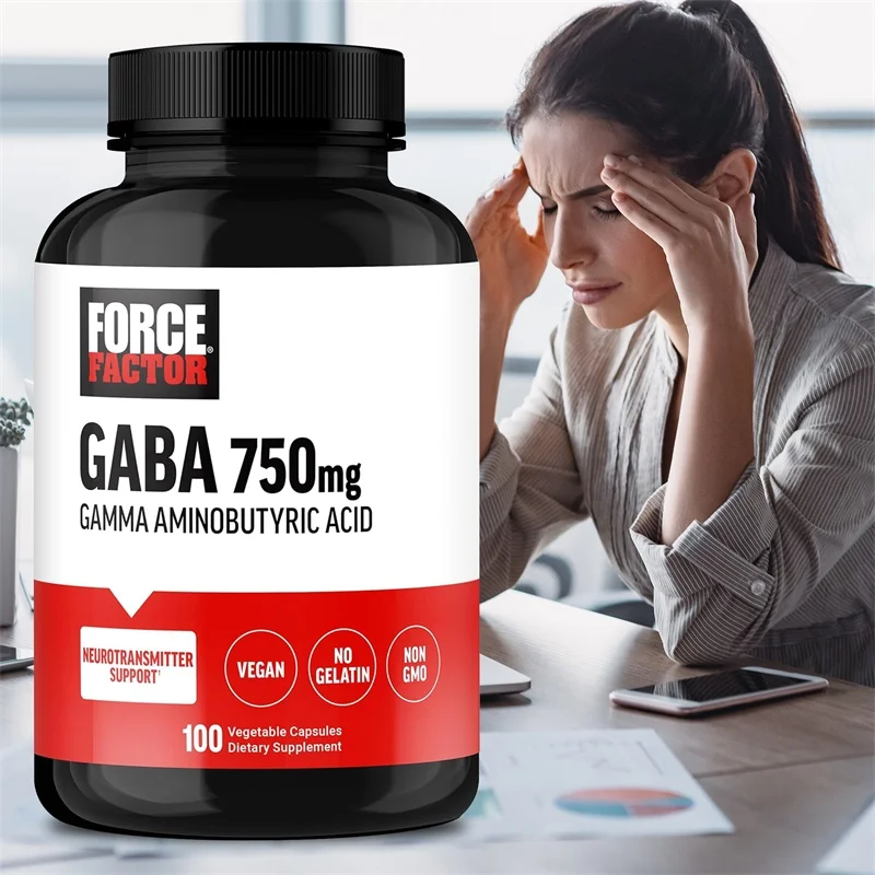 

GABA Supplement - It Helps To Calm, Relax, and Sleep, Improve Concentration, and Relieve Stress