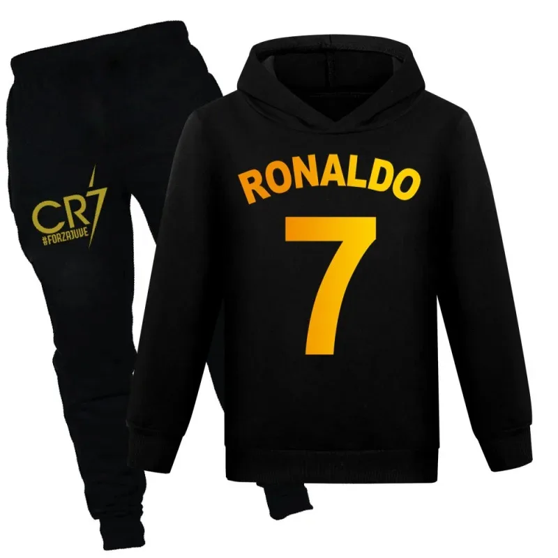 Cos72 nueva ropa para niños serie CR7 otoño con capucha camiseta de manga larga chándal niños ropa deportiva de fútbol sudaderas con capucha un 72Cos