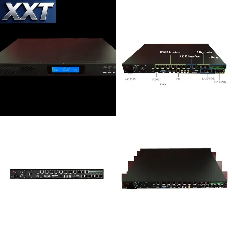 XXT Multiple Interface RS 485 RS232 DI/DO Port APEM-6510 Monitoring System Host for Data Center