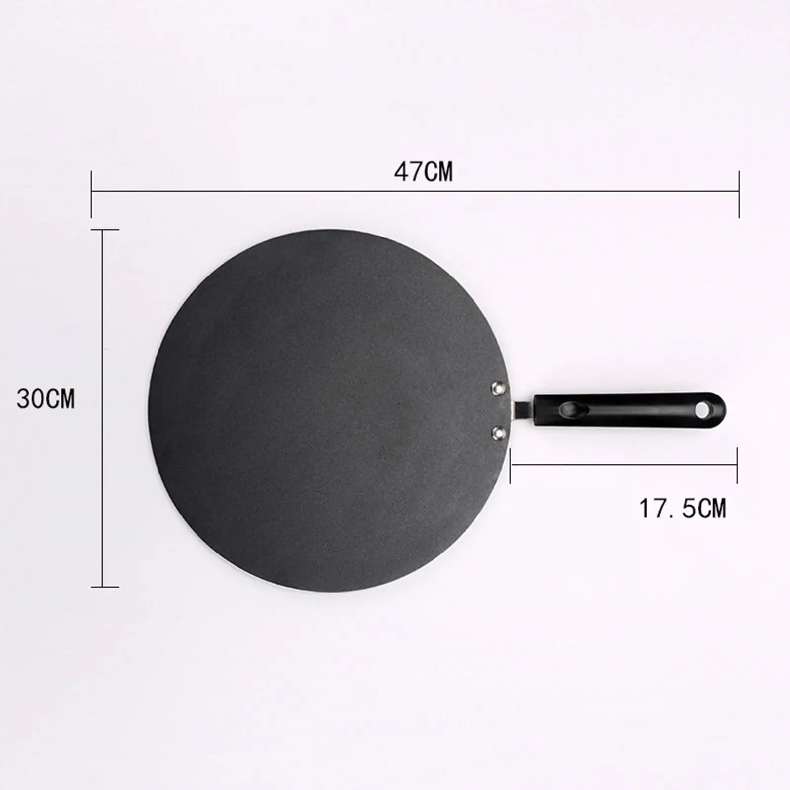 Pancake Round Griddle Nonstick Frying Pan Hand Handle Tortilla Maker Skillet Flat Tava Griddle for Grill Pancakes BBQ Cooktop
