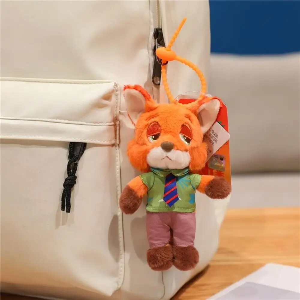 Disney Zootopia Judith Hopps Nick Wilde Plush Doll Keychain Decoration Backpack In-Vehicle Hanging Ornament Friend Birthday Gift