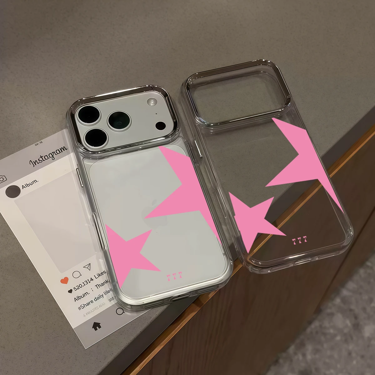 Pirve Transparent Phone Case For iPhone 18 Pro max 17 16 15 14 Plus 13 Pro ShockproofSeven Star Lucky Angel Numbers Cover