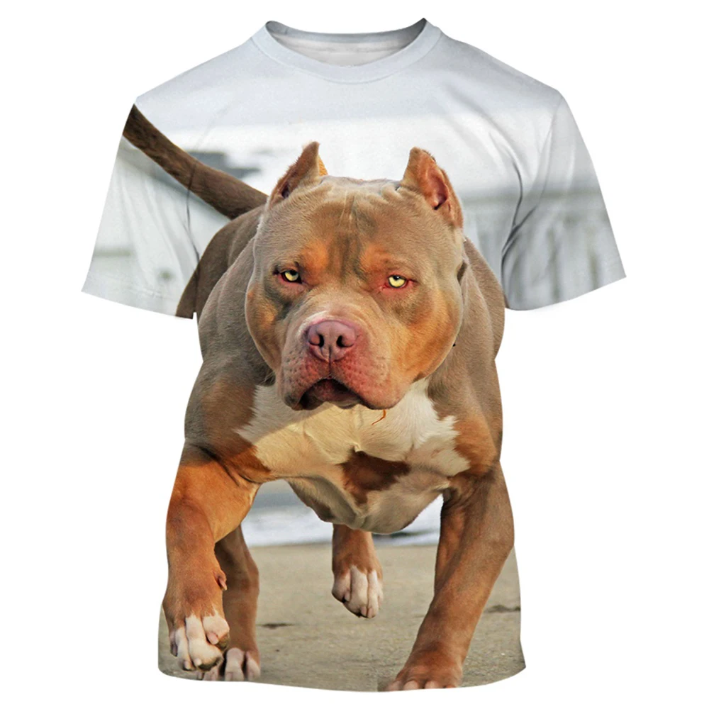 Fashion French Bulldog T-Shirts Dog Animal 3D Print Men Women Short Sleeve T Shirt Oversized Harajuku Y2k Tees Tops Kid Clothing