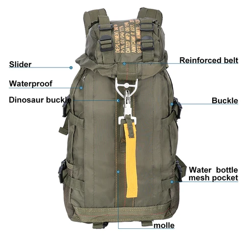 Imagen 2 del producto LQARMY Mochila de viaje para senderismo de 20L, mochilas para acampar, mochila impermeable para senderismo, mochila ligera de viaje para deportes al aire libre para hombres