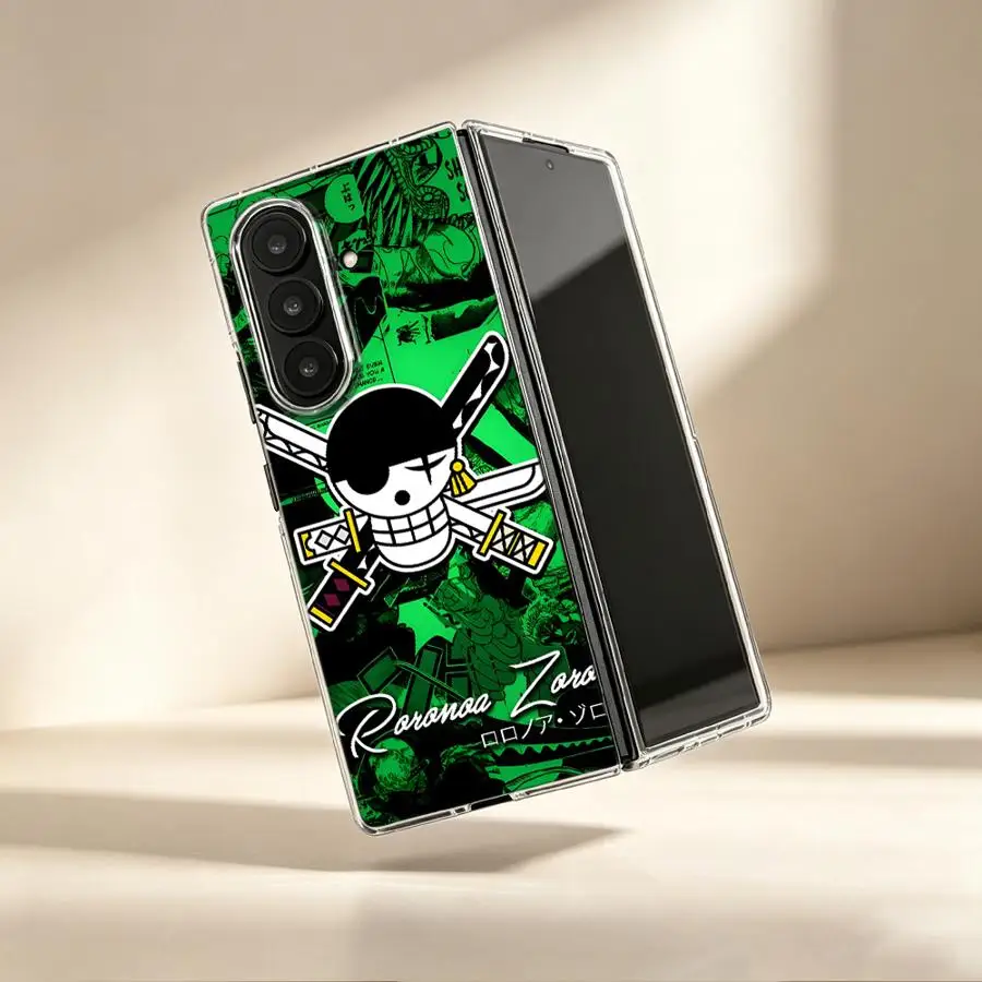 Capa Transparente Macia para Samsung Galaxy ZFold4 ZFold3 ZFold7 ZFold5 Z Fold 7 6 5 4 3 ZFold6 Zoro Katana