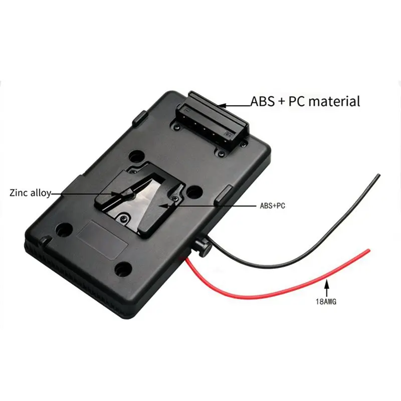 ABQU V-Mount Battery Adapter Plate for Sony DSLR Cameras, D-Tap Output for Camcorders Video Lights, Professional V-Lock Plate,