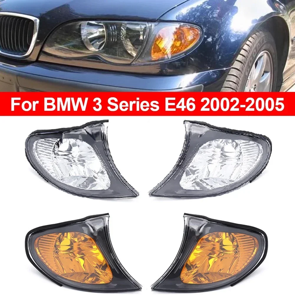 63137165859 63137165860 Car Front Indicator Turn Signal Corner Lights For BMW 3 Series E46 4-Door 325i 325xi 2002-2005