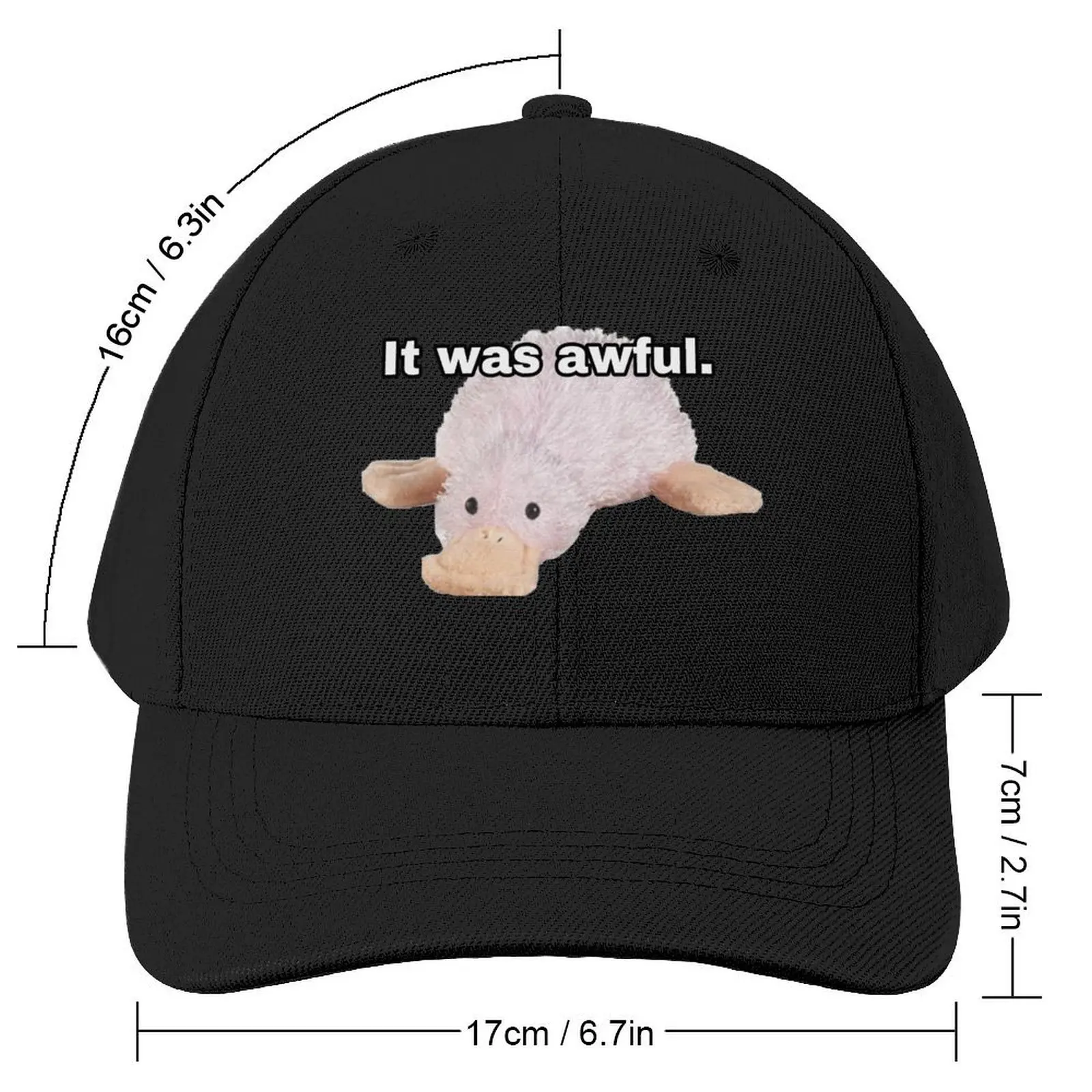 Webkinz waddles googles it was awful meme Baseball Cap Ball Cap sun hat fishing hat Boy Women's