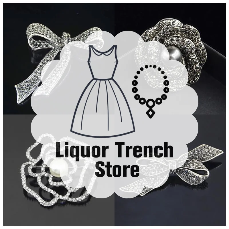 أنيق خمر حجر الراين اللؤلؤ القوس دبابيس الزينة. ملحق مرن لأي هدايا ملابس نسائية.