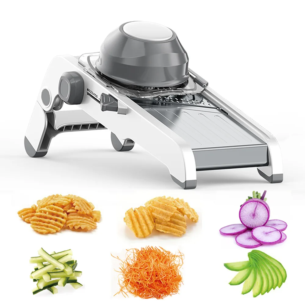 

New Multifunctional Stainless Steel Vegetable Cutter Kitchen Shredding Artifact Wipe Grater Slicer Potato Shredder