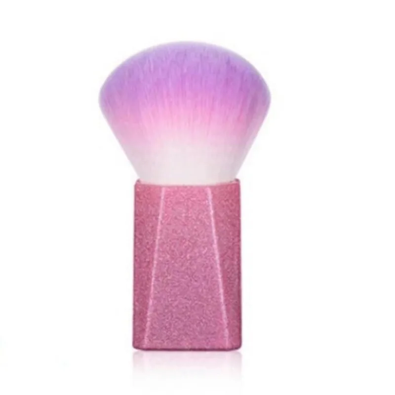 Brocha de maquillaje de 1 piezas, polvo suelto rosa con Base, pelo suave, herramienta de belleza portátil, Accesorios de belleza