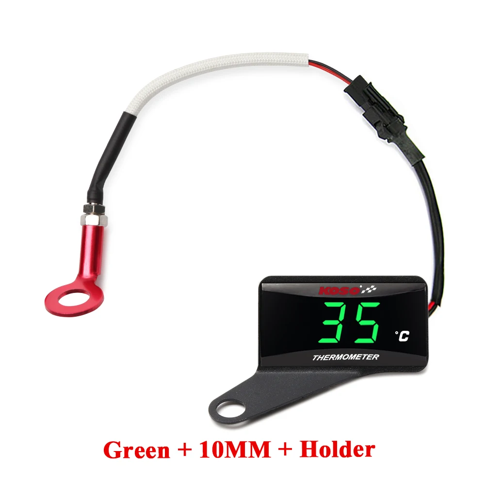 KOSO cilinderkop temperatuurmeter Motorfiets LCD Digitale Scherm Sensor SAMCI Universele cilinder Temp Meters ﻿ - afbeelding 1