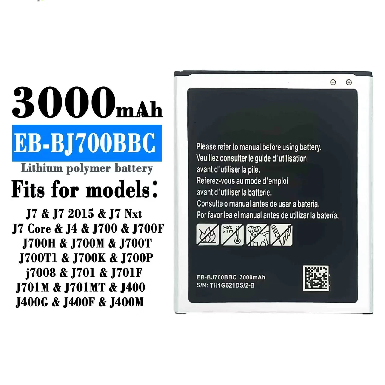 For Samsung J7 J7 2015 J7 Nxt J701 J400 EB-BJ700BBC New Cell Phone Battery, Battery Replacement