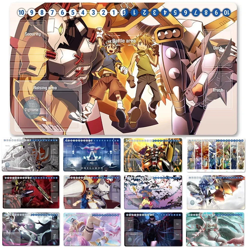 

Board Game Digimon Playmat Size 60X35 cm Play Mats Compatible for DTCG -1106436