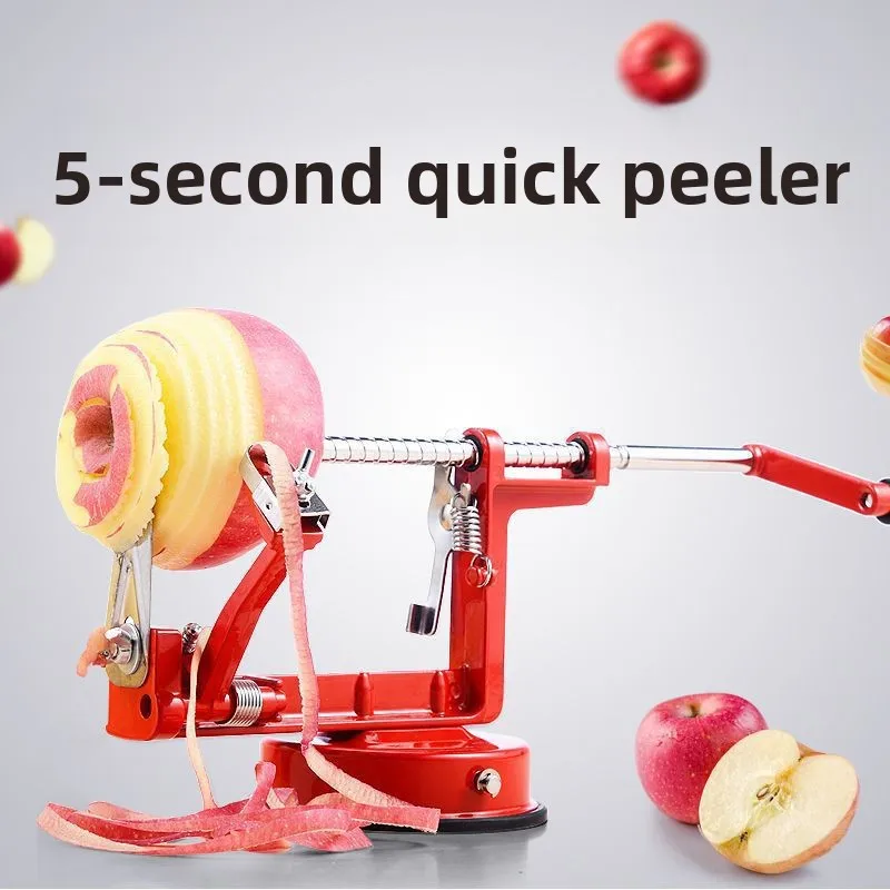 Hand-cranked 3-in-1 apple peeler, multi-functional fruit peeling tool, peeling machine, stainless steel peeler