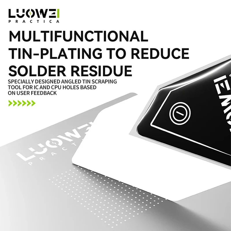 مجموعة قطع تفكيك متعددة الوظائف من LUOWEI لشاشة إصلاح الهاتف المحمول والإطار الأوسط أداة مكشطة لزراعة القصدير