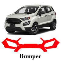 Car Precut Paint Protection Film Front Bumper Anti-scratch Exterior TPU PPF For Ford EcoSport 2018-2022