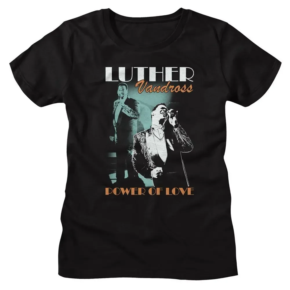 Ladies Luther Vandross Singing On Stage Music Shirt