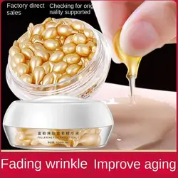 Placenta Capsule Facial Serum Reduce Fine Line Spot Acne Removal Firming Whitening Shrink Pores Anti-Wrinkle Face Care Capsules