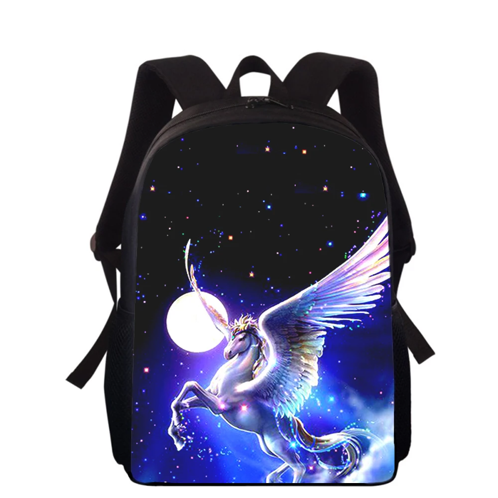 Horse 15” 3D Print Kids Backpack Primary School Bags for Boys Girls Back Pack Students School Book Bags