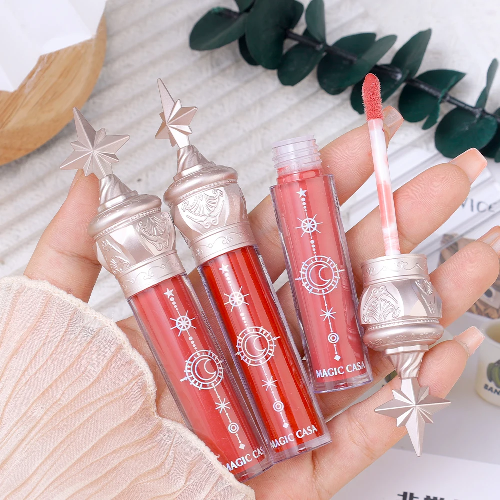 3PCS/Set Jelly Mirror Lip Glaze Waterproof Non-stick Cup Lip Gloss Clear Makeup Lasting Moisturizing Liquid Lipstick Cosmetics