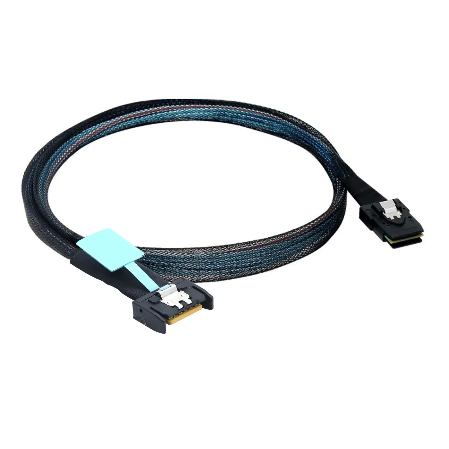 Slimline SFF-8654 MCIO 4I 4X 38-Pin to MINI SAS SFF-8087 Support PCIe Gen5 server adapter Cable