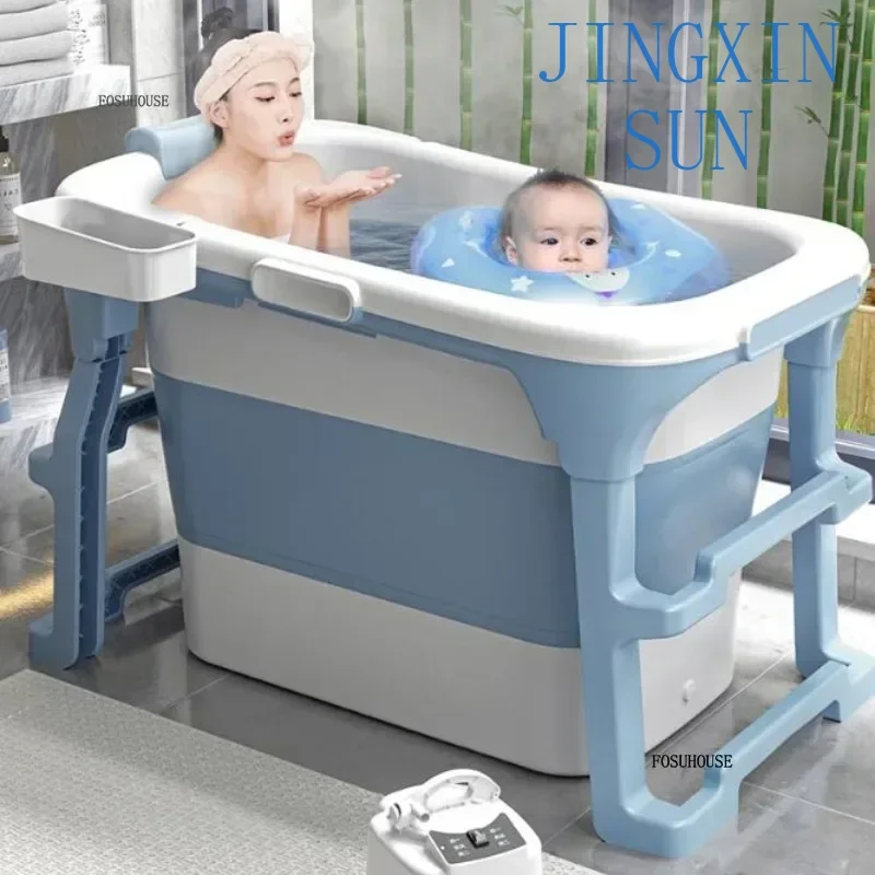 Thicken Modern Foldable Bath Tub Bathroom Products Household Plastic Portable Bathtub Whole Body Sweat Steaming Bath Tubs R