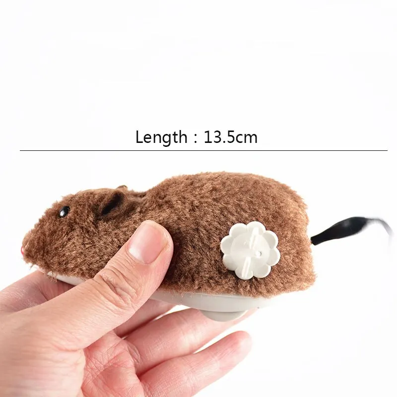 1pc Creative Cat Toy Clockwork Spring Power Plush Mouse Toy Motion Rat Cat Dog Playing Toy Pets Interactive Toys Pet Products