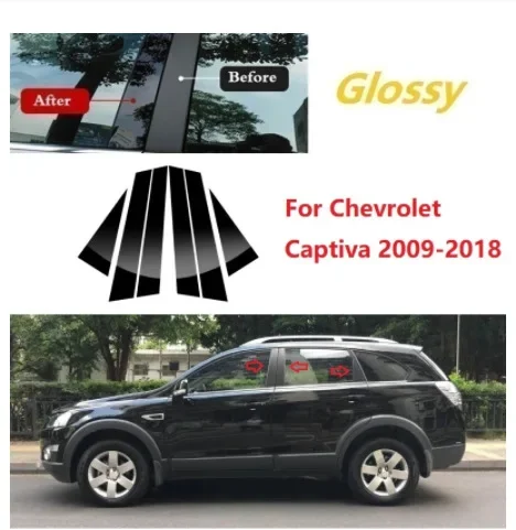 

For Chevrolet Chevrolet Captiva 2009-2018 window trim PC center pillar sticker