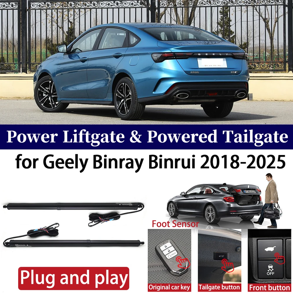 

ZhuCamX for Geely Binray Binrui 2018-2025 Car Auto Power Electric Tailgate Liftgate Lift Trunk Closer System Boot Lift Motor Kit