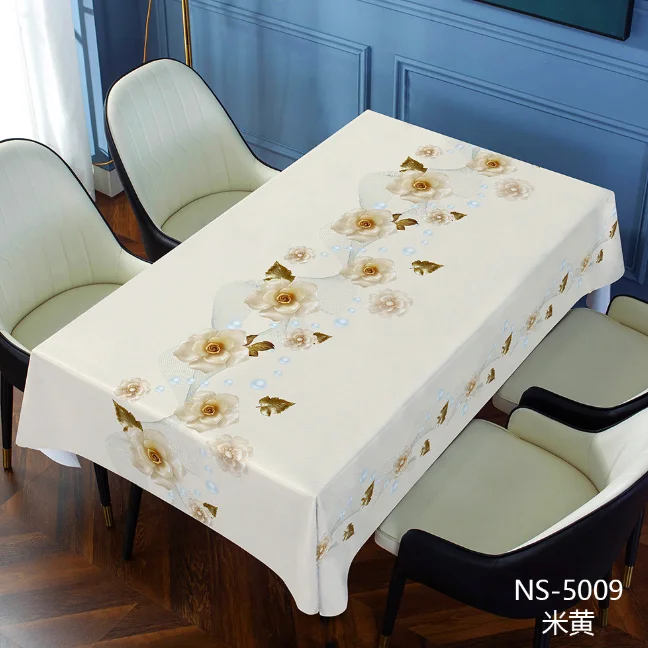 

patterned tablecloth 3D stereoscopic Waterproof and oil resistant Anti scalding Non washable PVC tablecloth