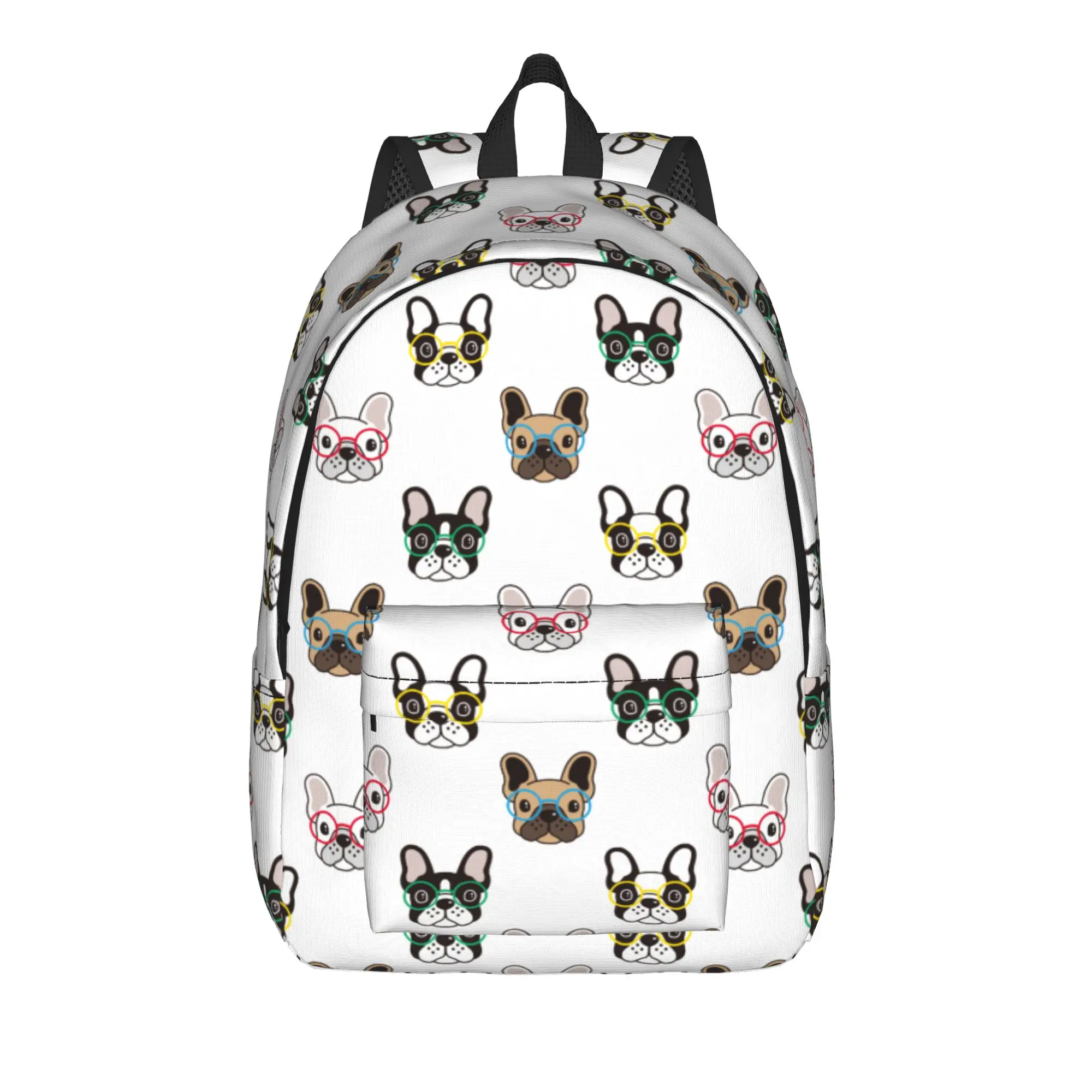 Bulldog Dog Backpack for Men Women Casual High School Business Daypack Animal College Shoulder Bag Durable