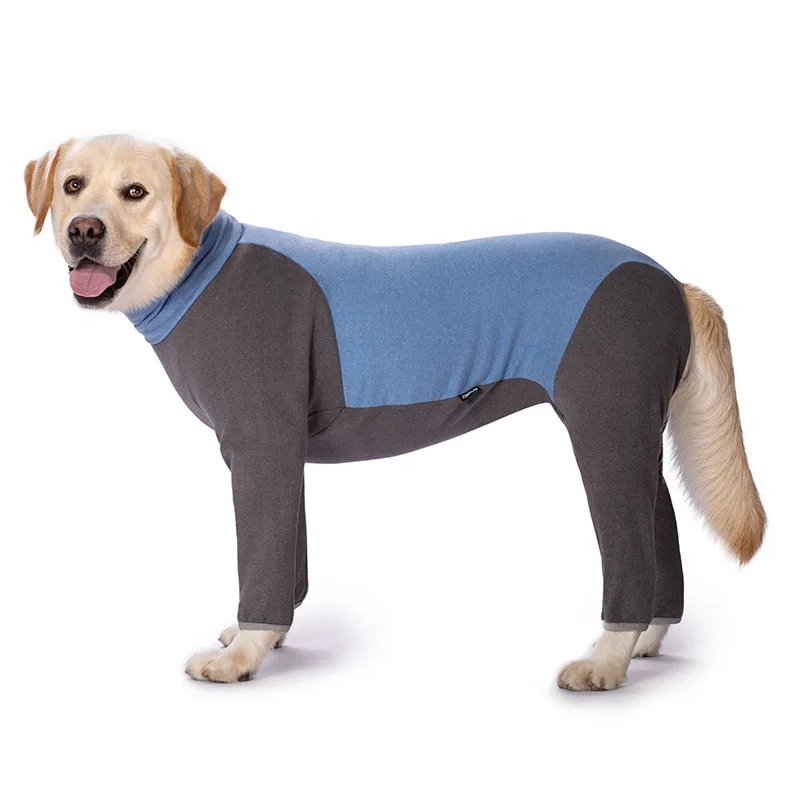 

Big Clothes Golden Retriever Labrador Medium and Large Dogs Fat Dog High Collar Warm Pullover Full Coverage Four-Legged Clot