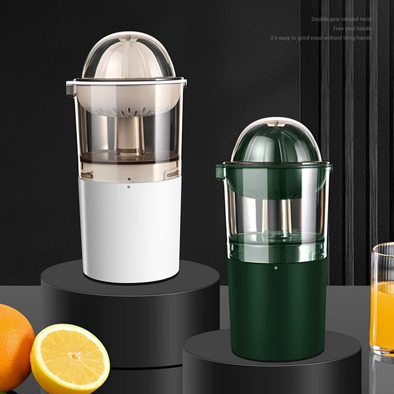 Electric Fruit Juicer USB Portable Citrus Orange Squeezer Automatic Rotation Press Anti-Slip Reamer For Lemon