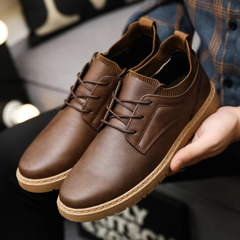 

Men Shoes Brand Handmade Oxford Shoes Top Quality Dress Shoes for Men Flats Sneakers Fashion Men 2025 Leather Work Shoe Zapatos