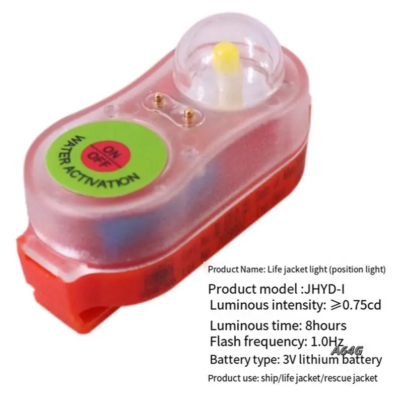 

8X Rescue Vest, LED Light, Life-Saving Vest Flash, For Emergency Water Survival