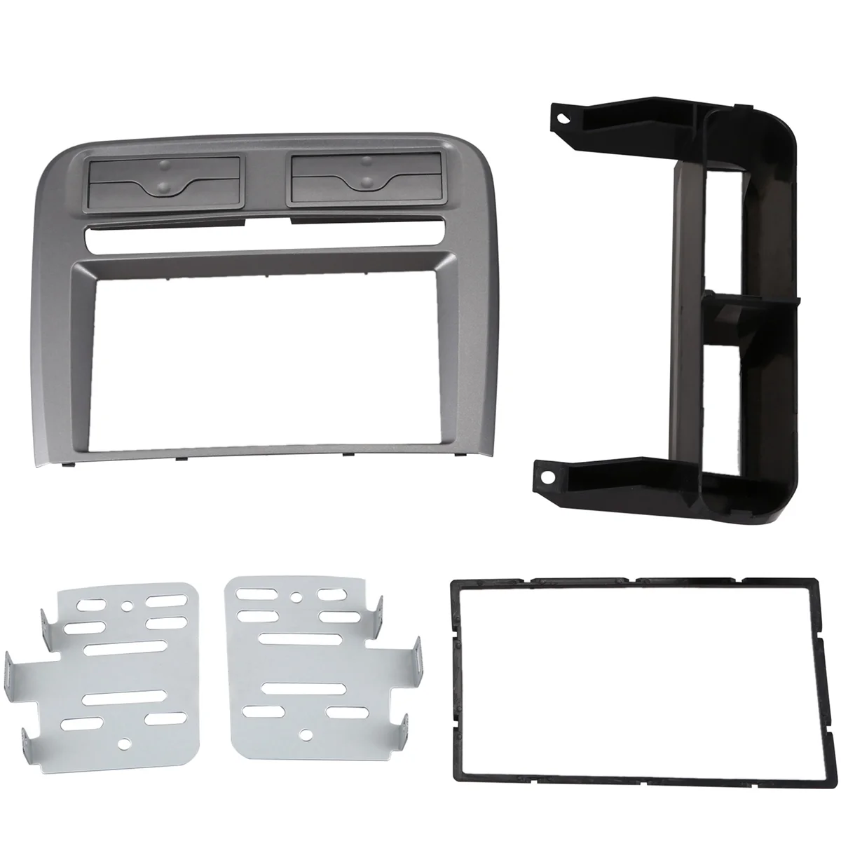 

2 Din Car Radio Fascia Fit for Grand Punto 2005-2009 Left Wheel Dash Mounting Installation Trim Frame Stereo