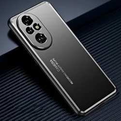 Matte Metal Case for Honor 200 Pro Case Silicone Bumper Shockproof Cover for Honor 200Pro 200 Pro Case