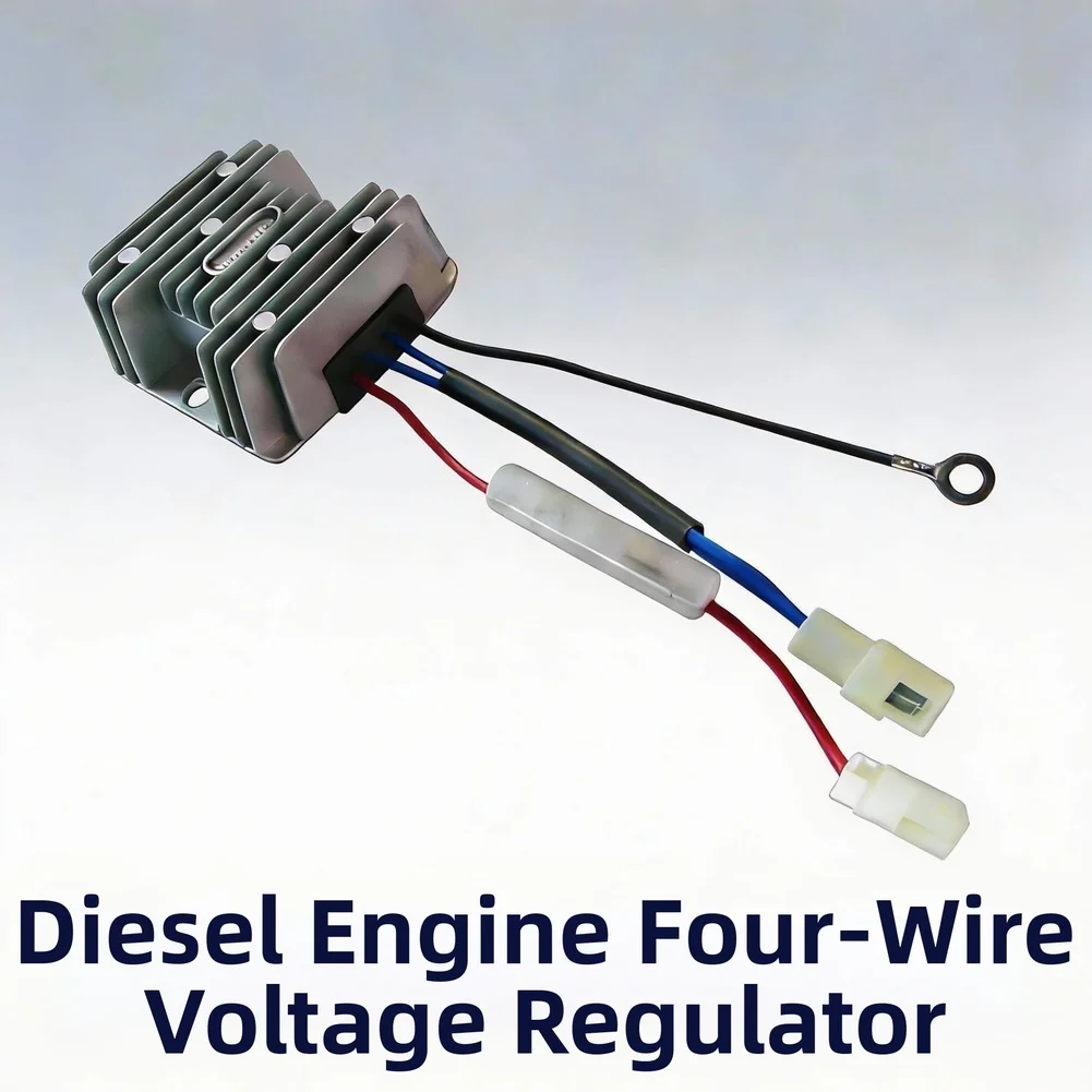 Voltage Regulator Four-Wire Voltage Regulator For Single-cylinder Air-cooled Diesel Generator 170F 186F 188F With Starter Parts