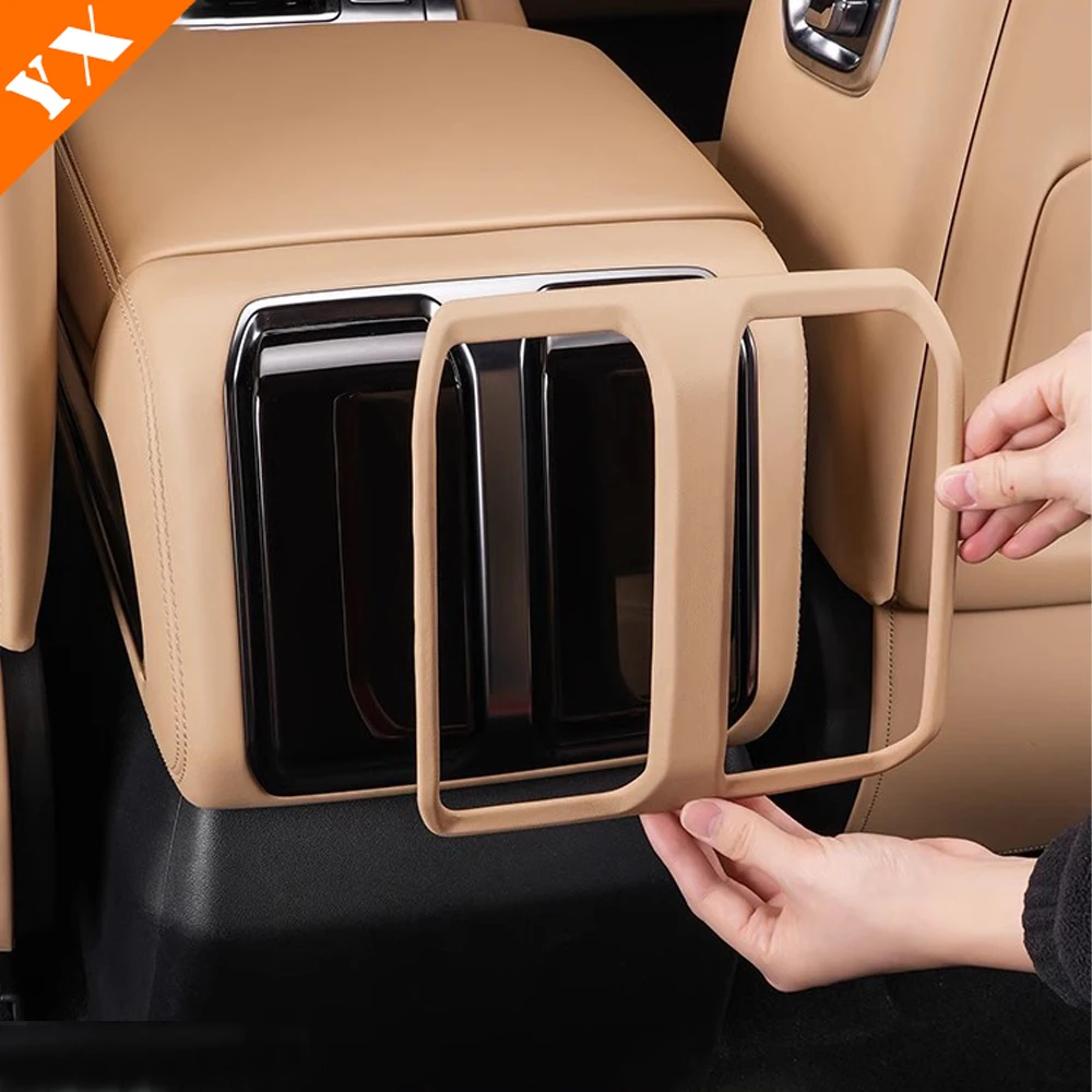 

For BYD Leopard 8 Accessories 2024 2025 Rear Air Conditioning Panel Decorative Frame Protective Cover Armrest Box Rear Anti Kick