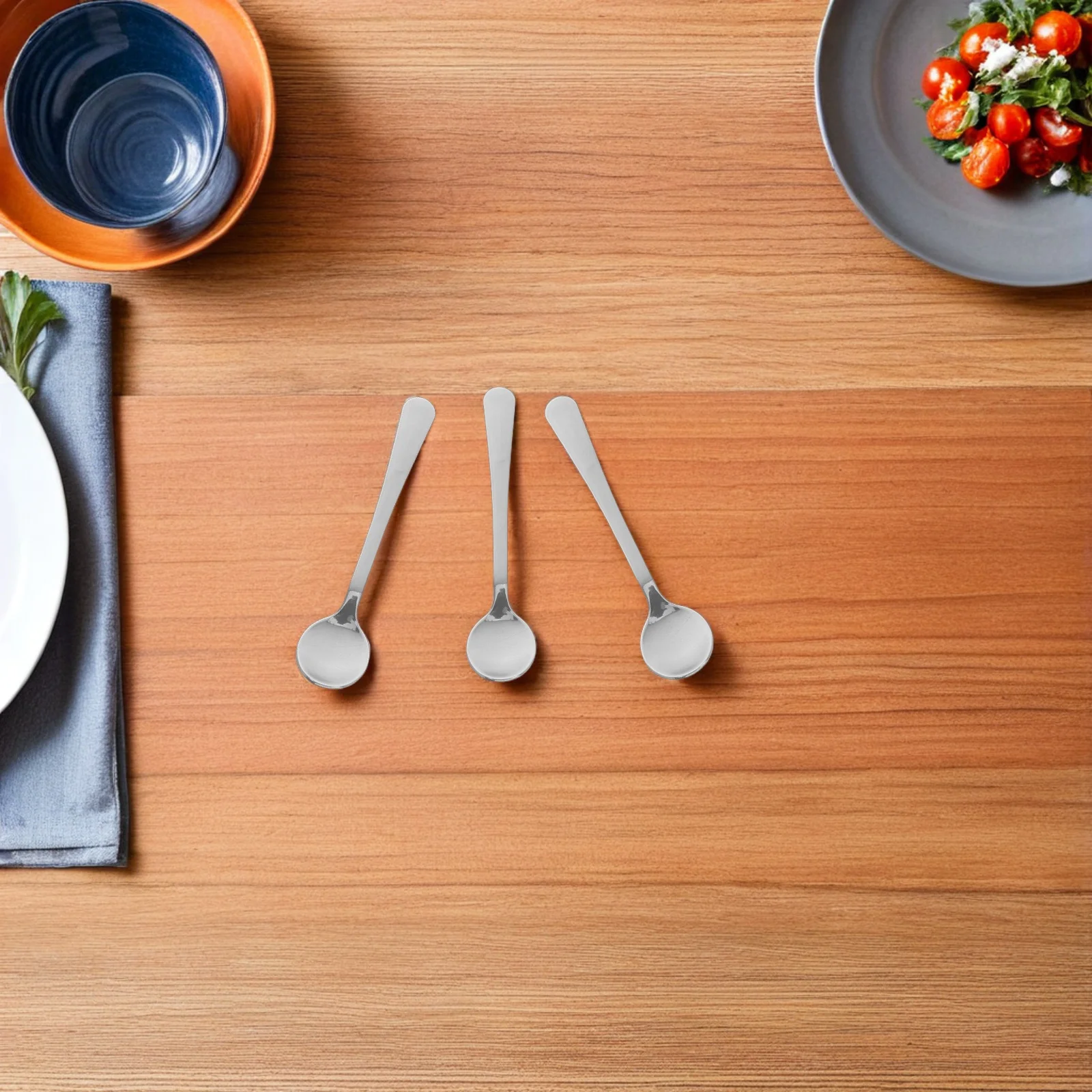 

20pcs Mini Coffee Spoon 2.95 Inch Stainless Steel Stirrer For Espresso Sugar Salt Spice Dessert Tea Ice Cream Portable