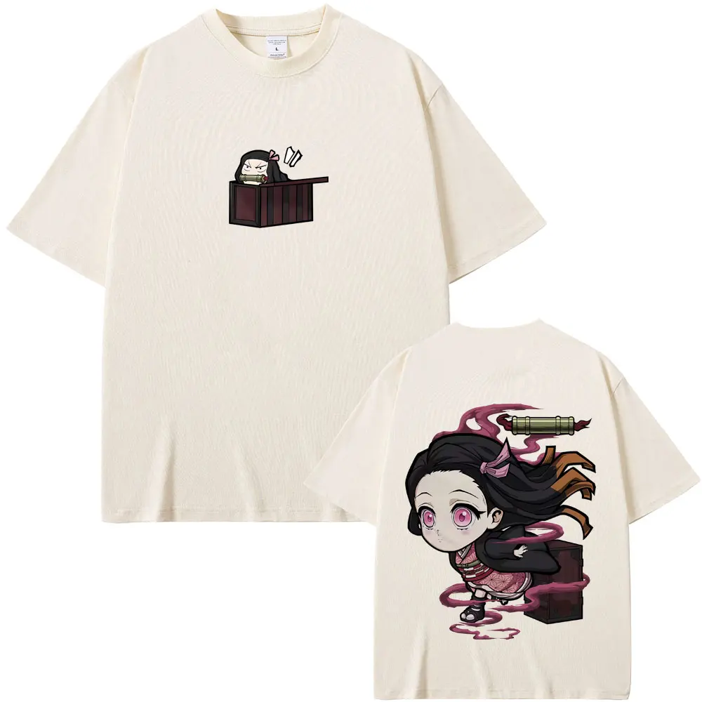 

Anime Demon Slayer T-shirts Kawaii Cute Kamado Nezuko Graphic Tshirt Men Women Cartoon Manga Short Sleeve Men's Oversized Tees