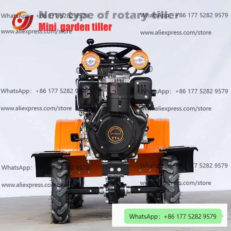 Sitting tillage four-wheel drive, ride-on, micro-tiller, new household, small arable land
