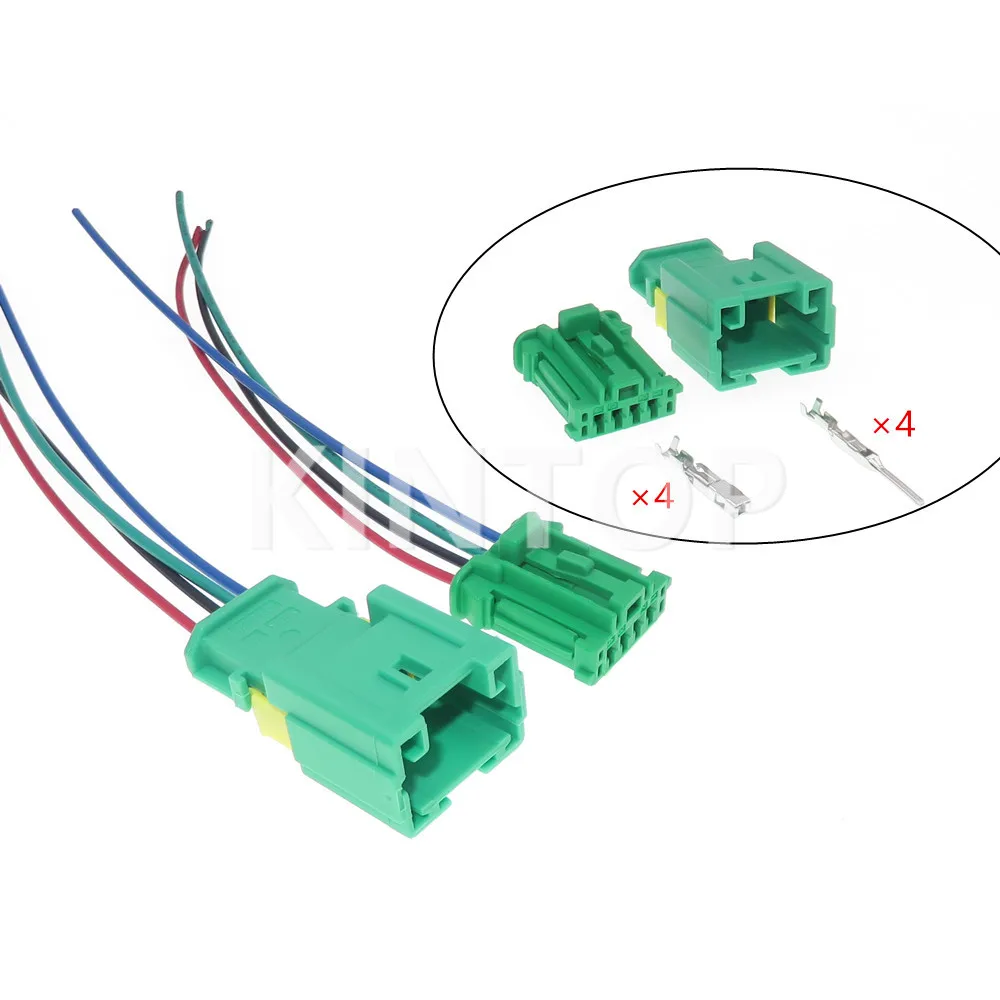 

1 Set 4 Pins 1.5 Series 98822-1045 98817-1045 AC Assembly Auto License Plate Door Light Taillight Cable Socket For Citroen