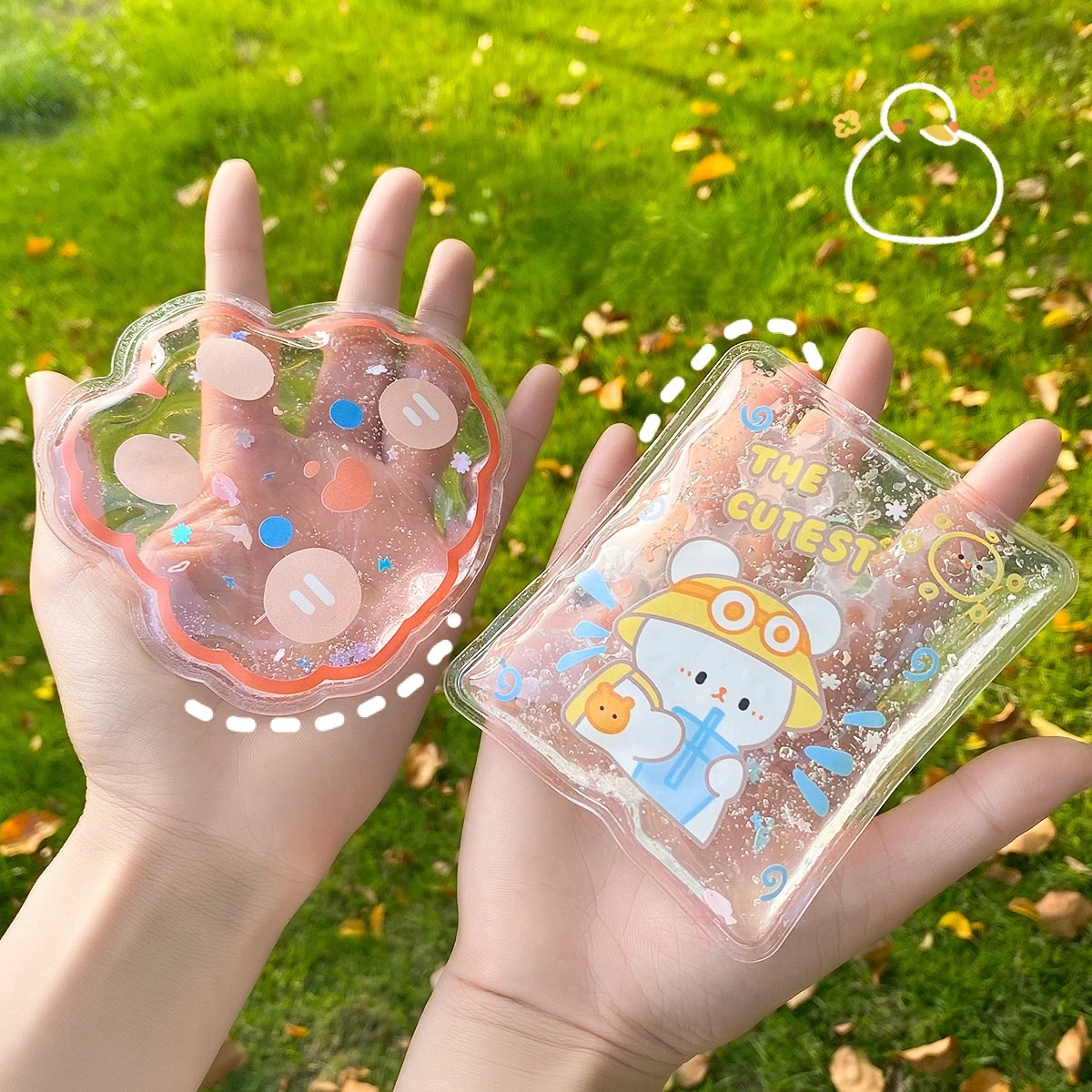 Cute Cartoon Portable Use Ice Bag Mini Cooler Bag Summer Cooling Cold Compress Child Baby Student Fever Travel Reusable Ice Pack