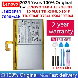 100% Original New Battery For Lenovo Tab4 Tab 4 10 / 10 REL / 10 PLUS TB-X304L X304F TB-X704F X704L X504F X504L 7000mAh Batteria