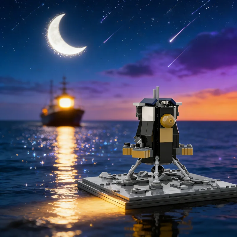 

258pcs MOC Nova C Lunar Lander IM 3 Space Model Toys Building Blocks Construction Christmas Gifts DIY Creative Idea Education