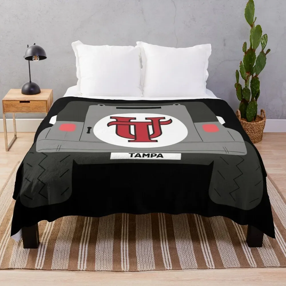 

utampa car design black Throw Blanket Tourist Furrys Winter beds Blankets