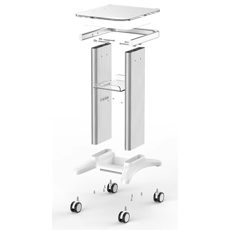 Furniture Aesthetics Beauty Hairdressing Carts Dressing Auxiliary Cart Drawers Rotating Trolley Aluminum Muebles Belleza Spa